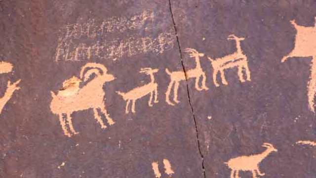 Cannyonlands. Newspaper rock