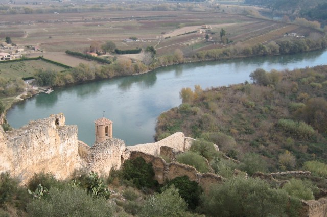 Riu Ebre des del castell de Miravet