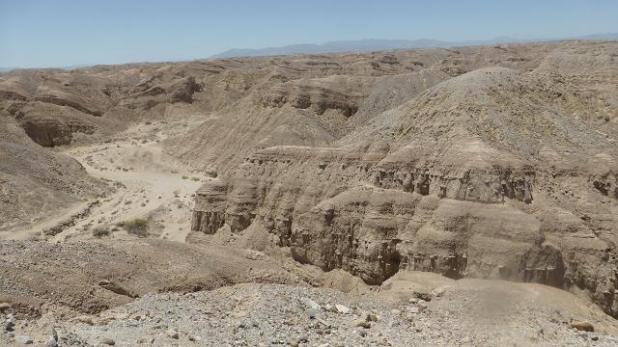 Desert Anza Borrego. Badlands (xaragalls)
