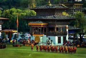 Tir a l'arc, un esport molt popular a Bhutan. (viquipedia.org)