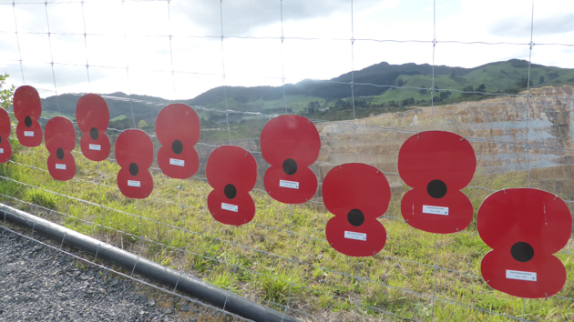 Waihi. Homenatge morts guerra