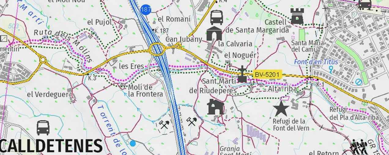 Ruta Molins Calldetenes Sant Julia Vilatorta